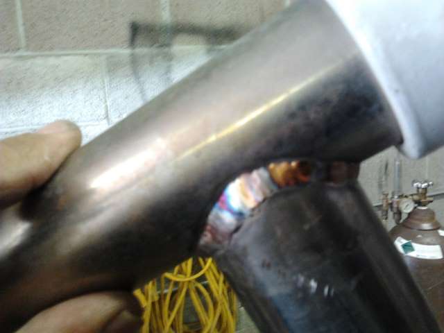 Stainless steel pool grab bar modification